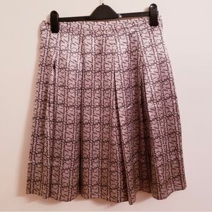 NWOT Burberry London Heritage Collection Silk Skirt